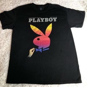 Playboy Bunny Short Sleeve Graphic Tee Shirt
